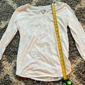 Banana Republic, white lightweight, long sleeve tee
